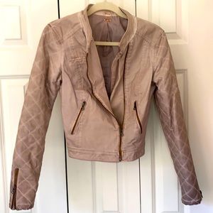 Free People Leather Moto Jacket